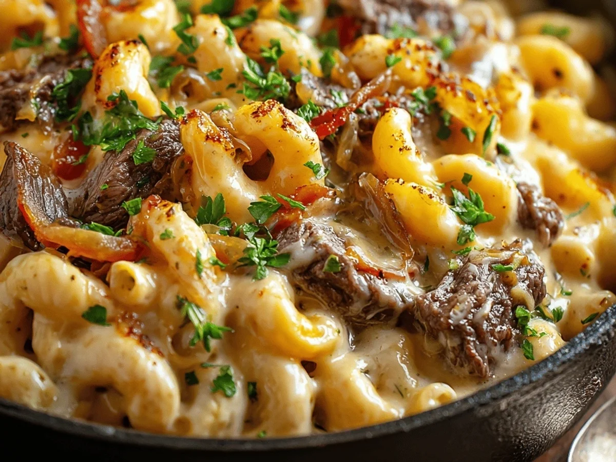 Creamy Philly Cheesesteak Mac and Cheese: My Go-To Comfort - Image 2