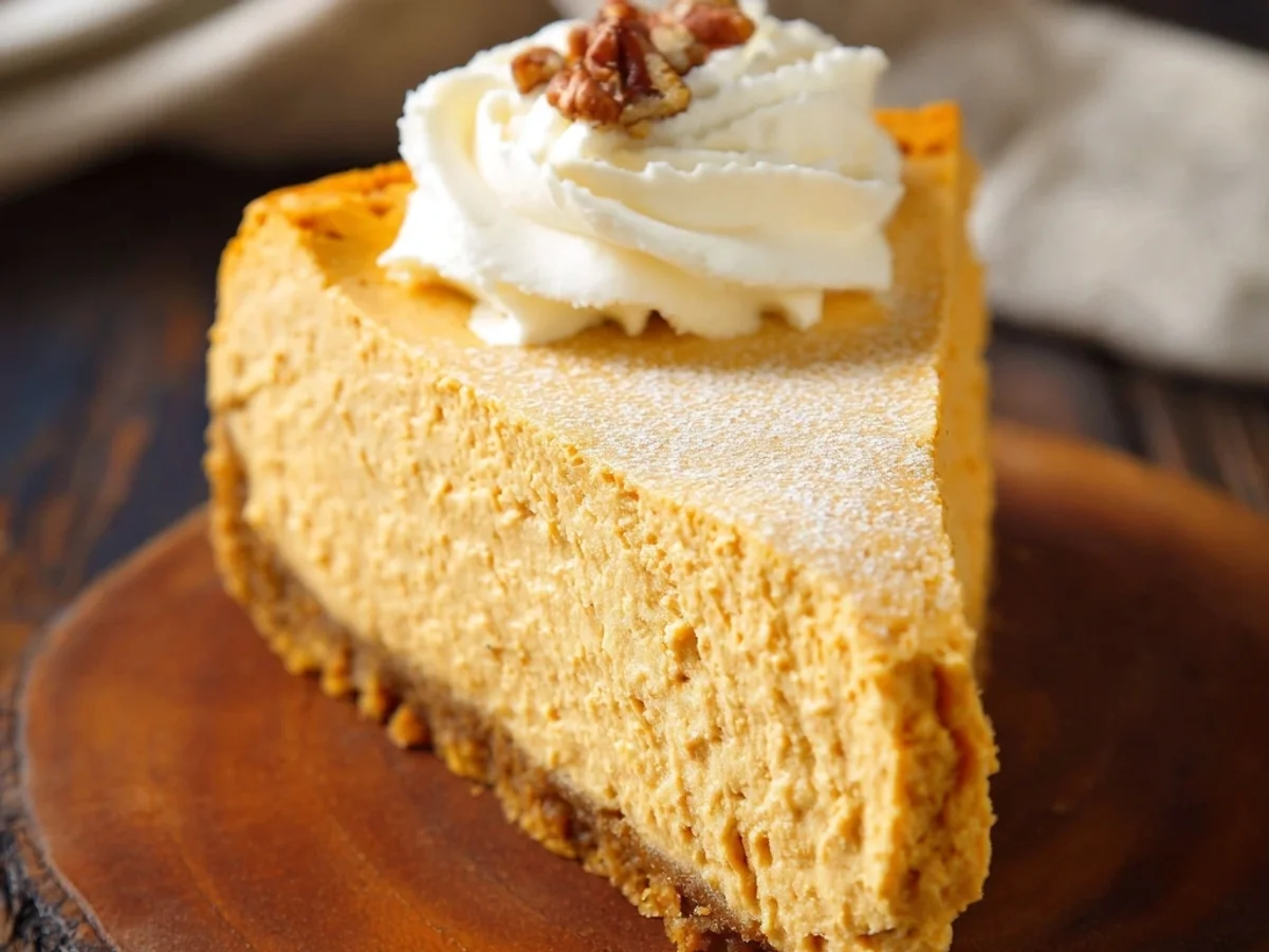Creamy Pumpkin Cheesecake: Autumn's Sweetest Slice - Image 1