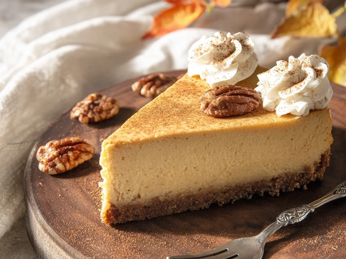 Creamy Pumpkin Cheesecake Recipe: A Fall Favorite - Image 1
