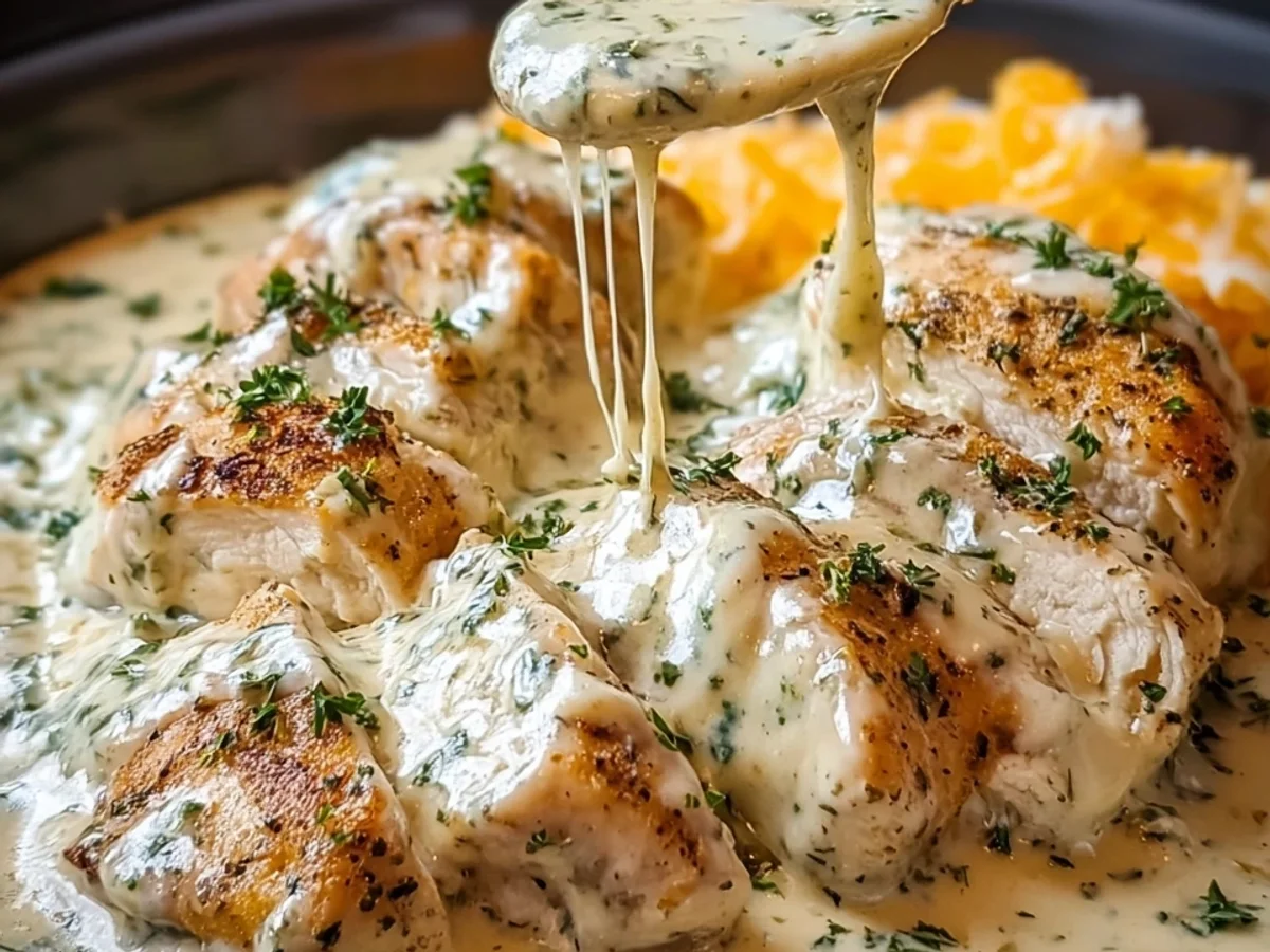 Creamy Ranch Chicken Crockpot: Easy Slow Cooker Meal - Image 1