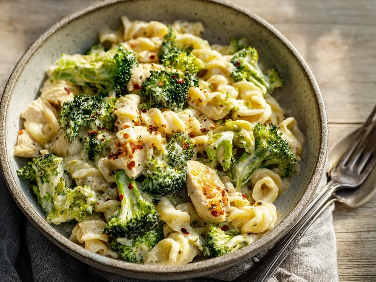 Creamy Rotisserie Chicken Broccoli Pasta for Easy Weeknights - Image 1