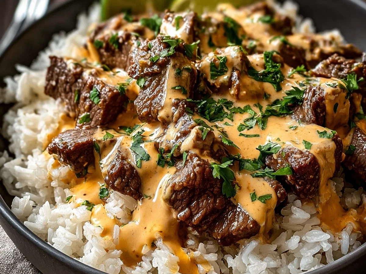 Creamy Steak Queso Rice: A Hearty Weeknight Meal - Image 2