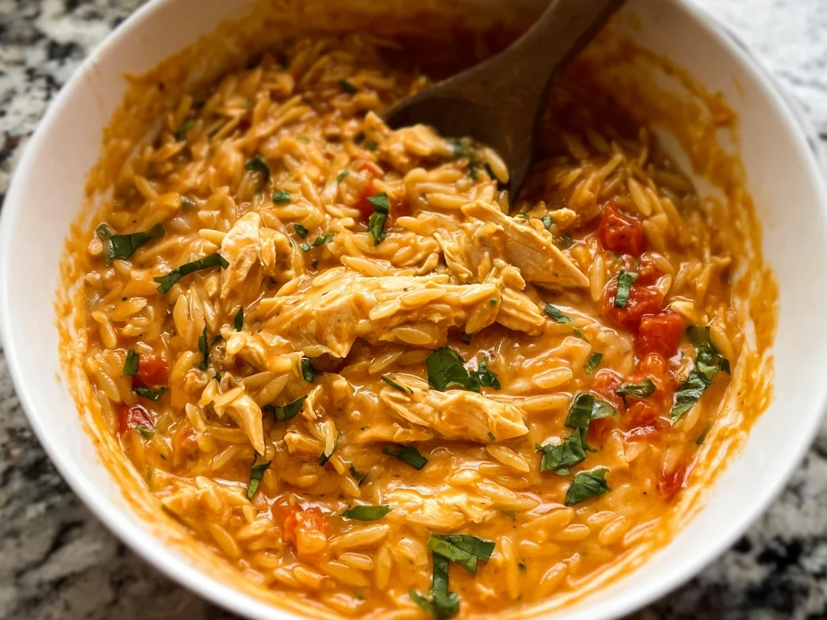 Creamy Tomato Orzo with Chicken Dinner - Image 1
