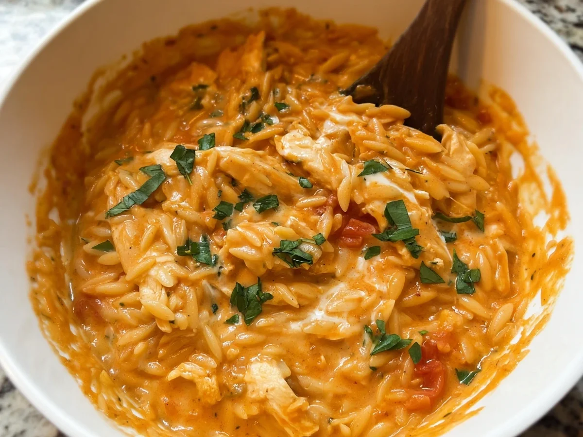 Creamy Tomato Orzo with Chicken Dinner - Image 2