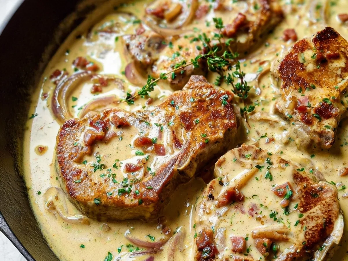 Creamy Turkey Ham Lamb Chops: 30-Minute Dinner - Image 2
