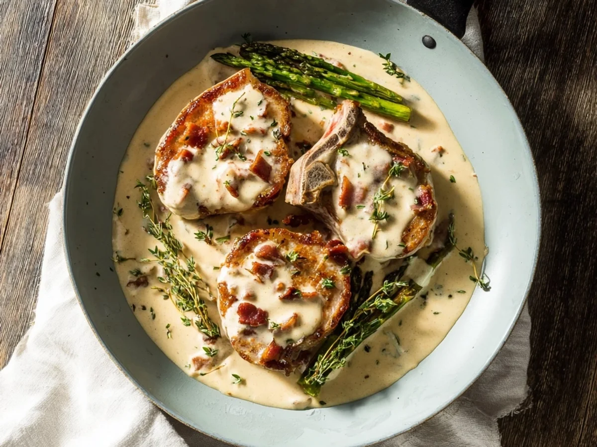 Creamy Turkey Ham Lamb Chops: A Rich Family Dinner - Image 2