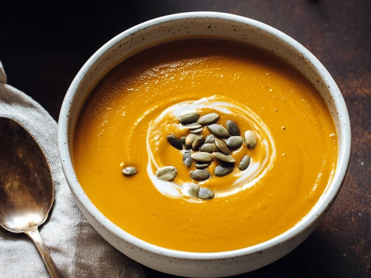 Creamy Vegan Pumpkin Soup: A Cozy Autumn Hug - Image 1