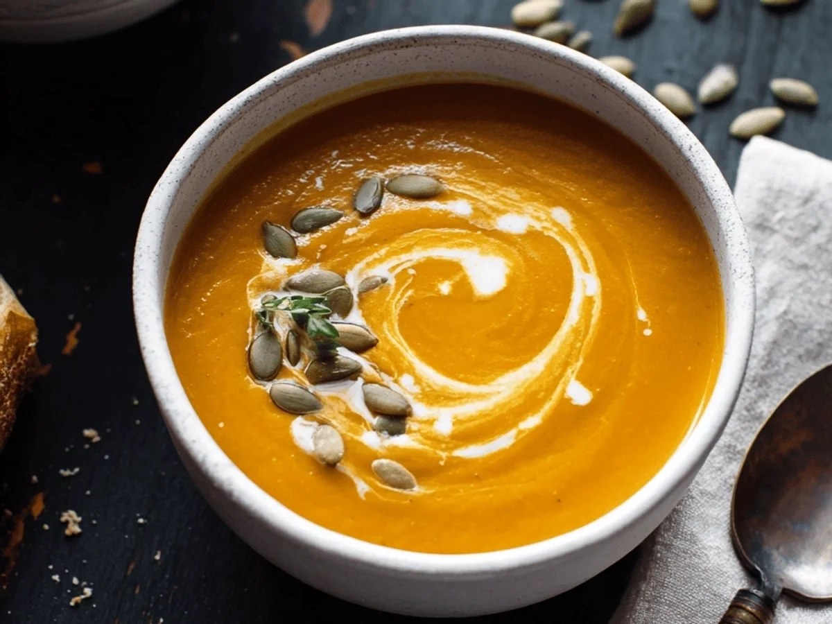 Creamy Vegan Pumpkin Soup: Autumn's Hug in a Bowl - Image 1