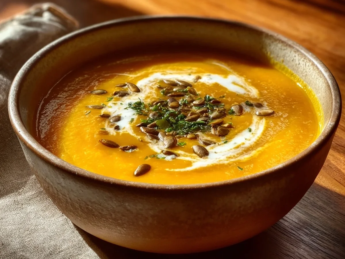 Creamy Velvety Butternut Squash Soup Recipe - Image 1