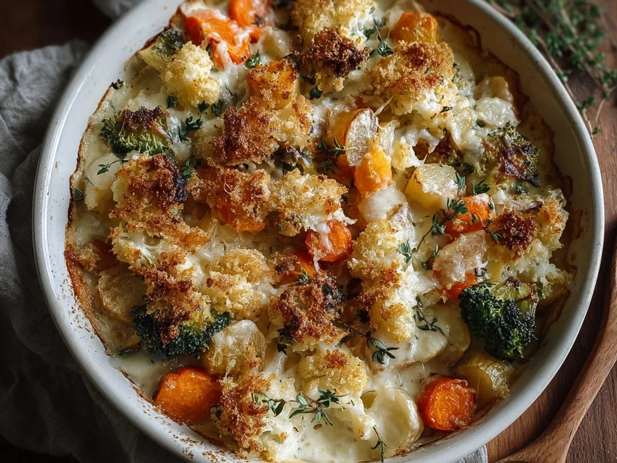 Creamy Winter Vegetable Bake: A Hearty Dish - Image 1