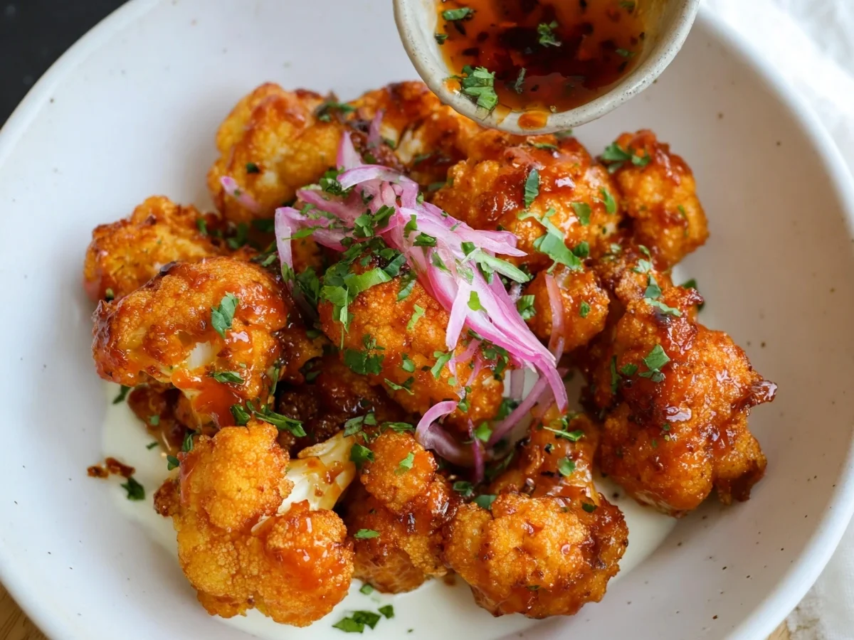 Crispy Air Fryer Honey Sriracha Cauliflower Wings - Image 2