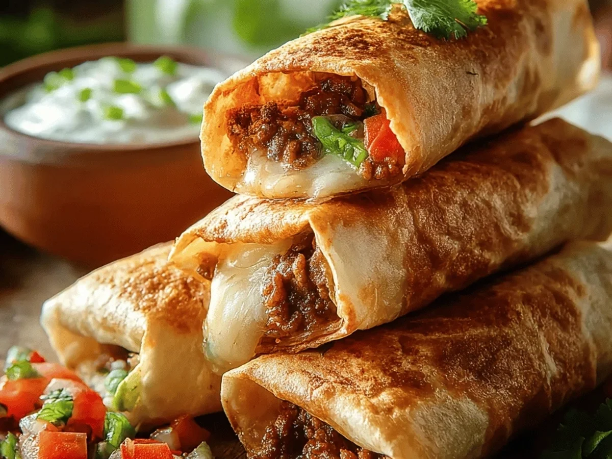 Crispy Beef Chimichangas: My Favorite Weeknight Treat! - Image 2