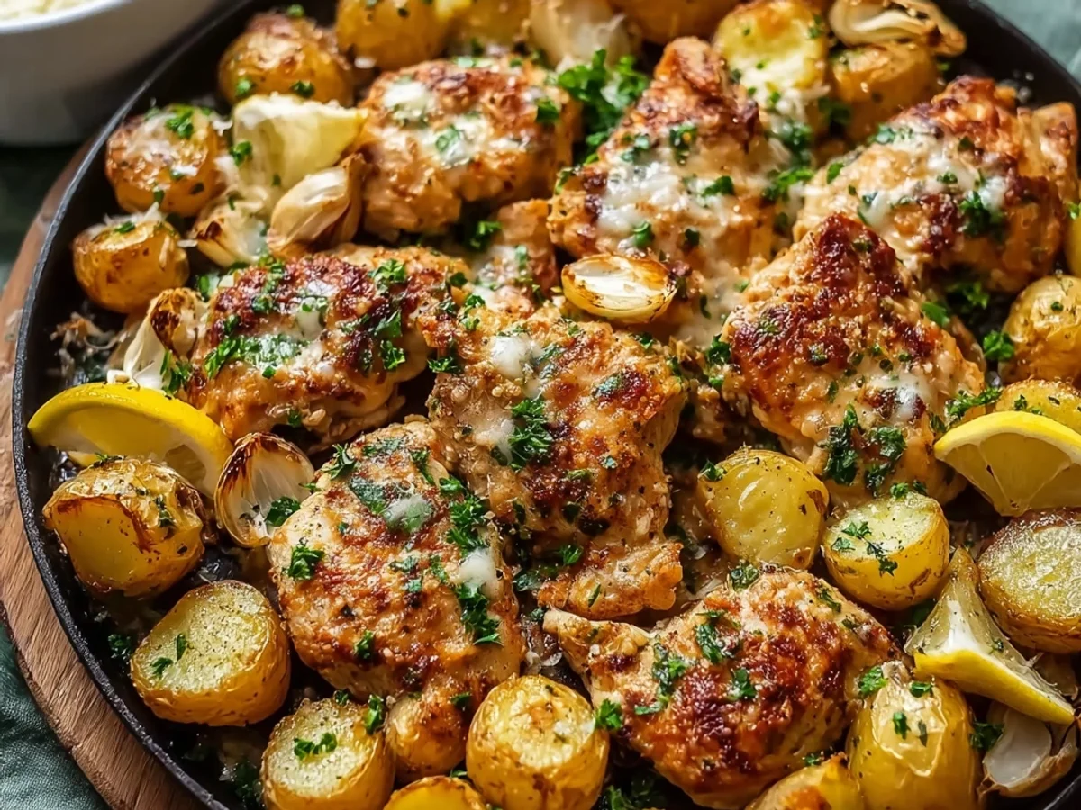 Crispy Garlic Parmesan Chicken & Potatoes - Image 1