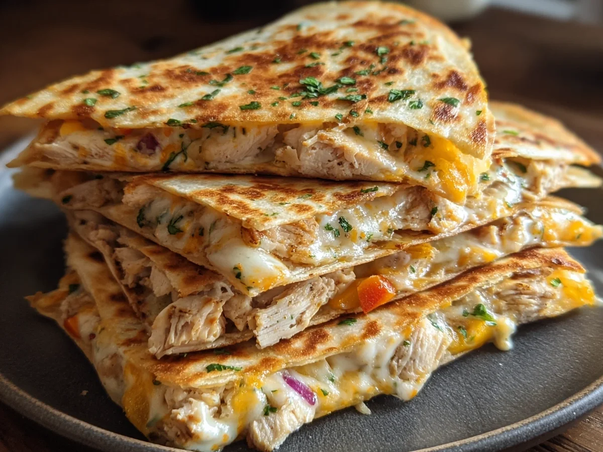 Crispy Low-Carb Chicken Ranch Quesadilla - Image 2