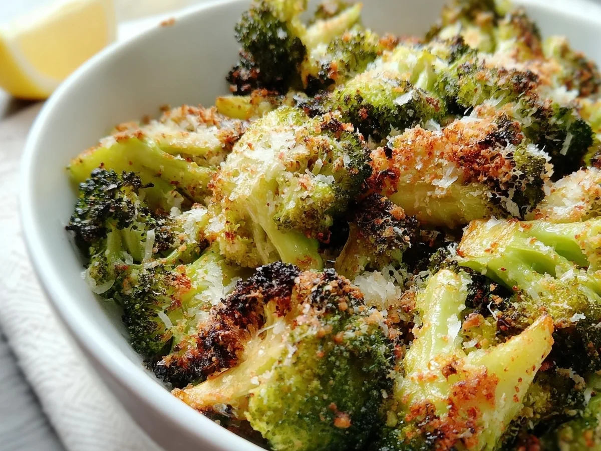 Crispy Parmesan Crusted Broccoli Florets - Image 1