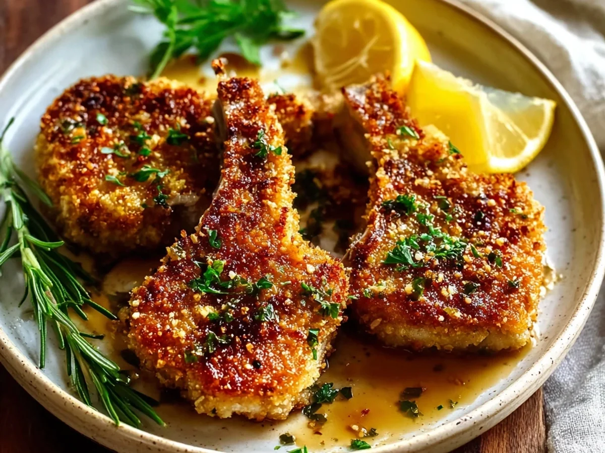 Crispy Parmesan Crusted Lamb Chops with Herbs - Image 2