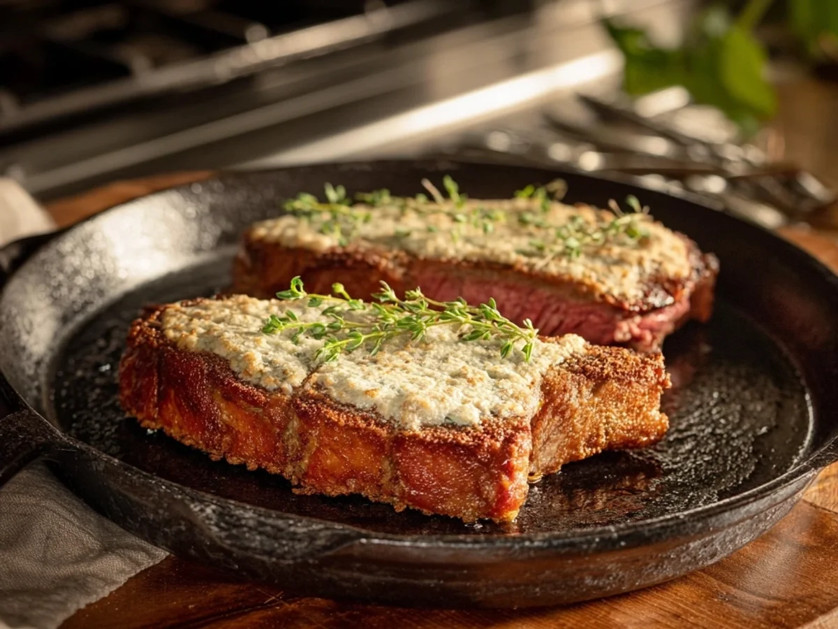 Crispy Parmesan Crusted Steak Recipe: A Quick Dinner - Image 2