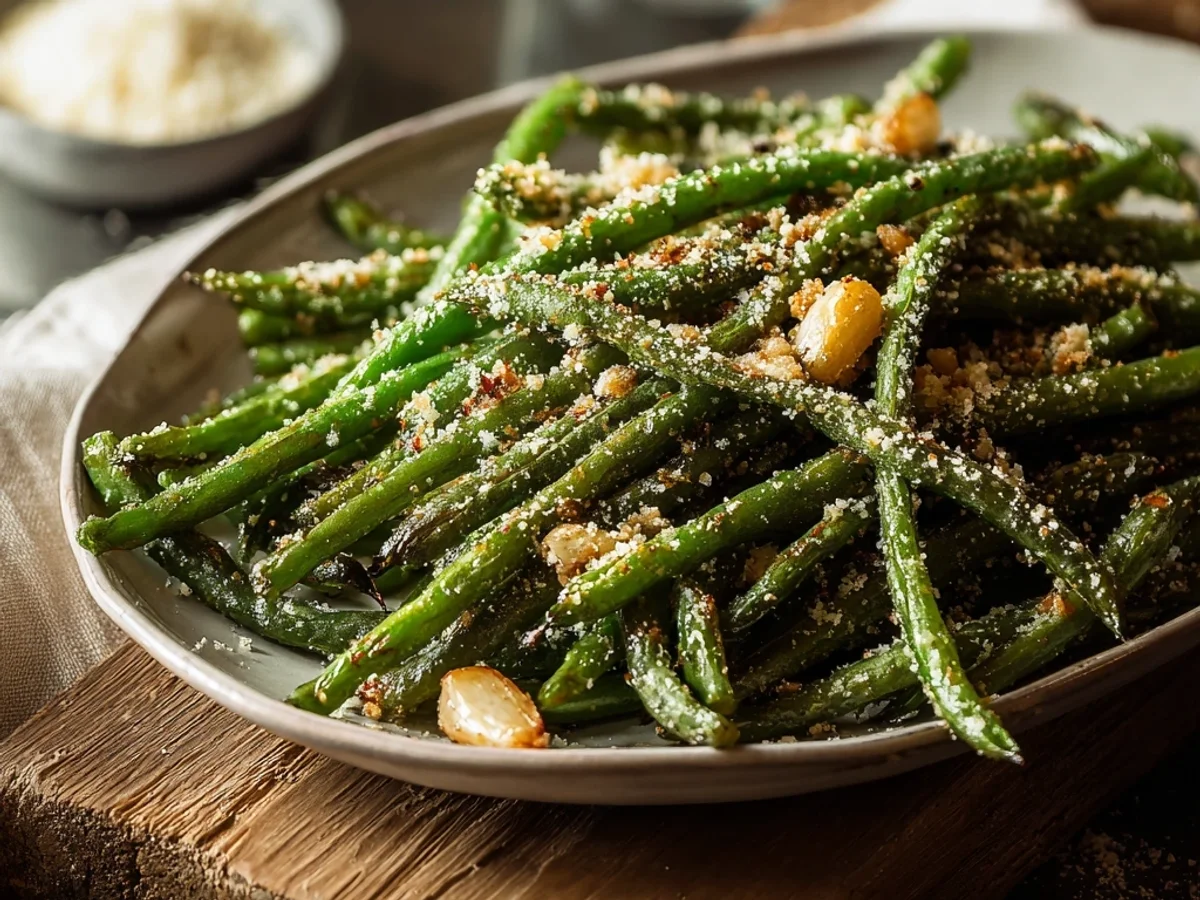 Crispy Parmesan Roasted Green Beans: A Simple Side - Image 1