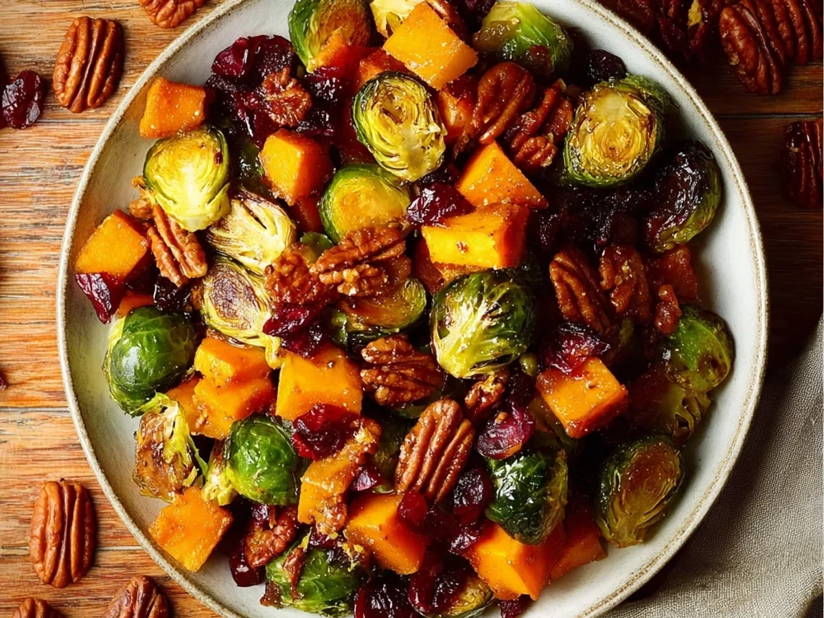 Crispy Roasted Brussels Sprouts Butternut Squash Medley - Image 2