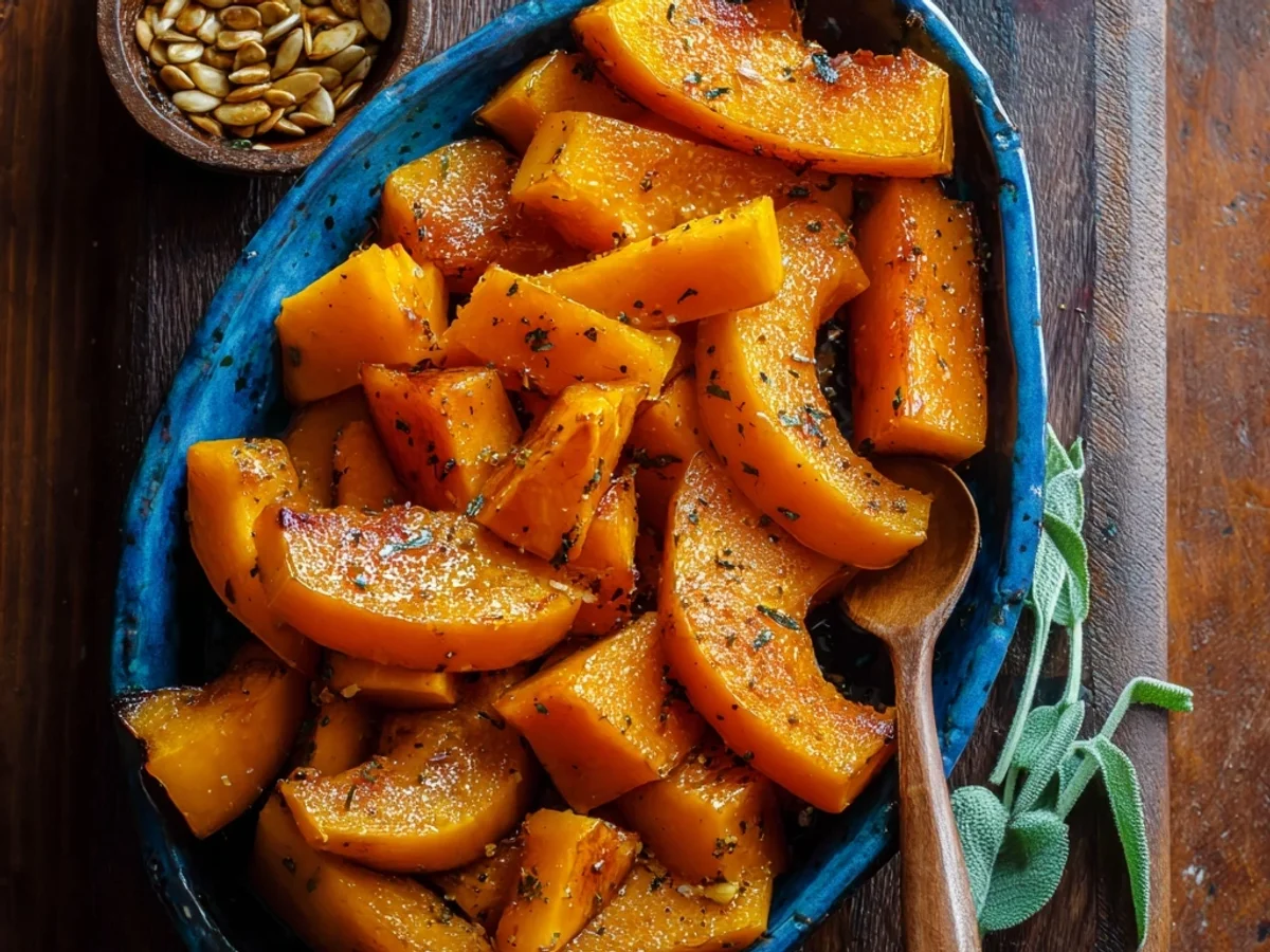 Crispy Roasted Butternut Squash with Sage & Garlic - Image 1