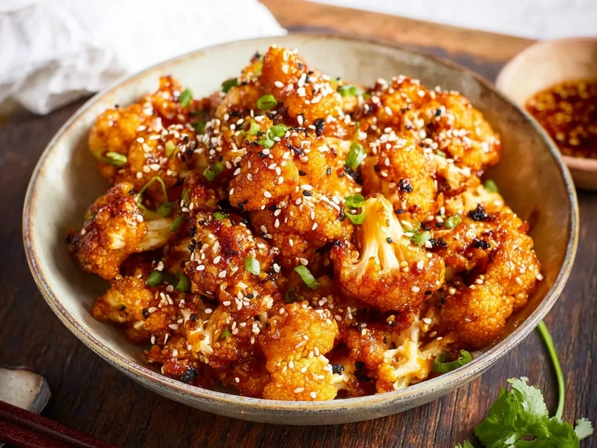 Crispy Sticky Sesame Cauliflower: A Weeknight Delight - Image 1