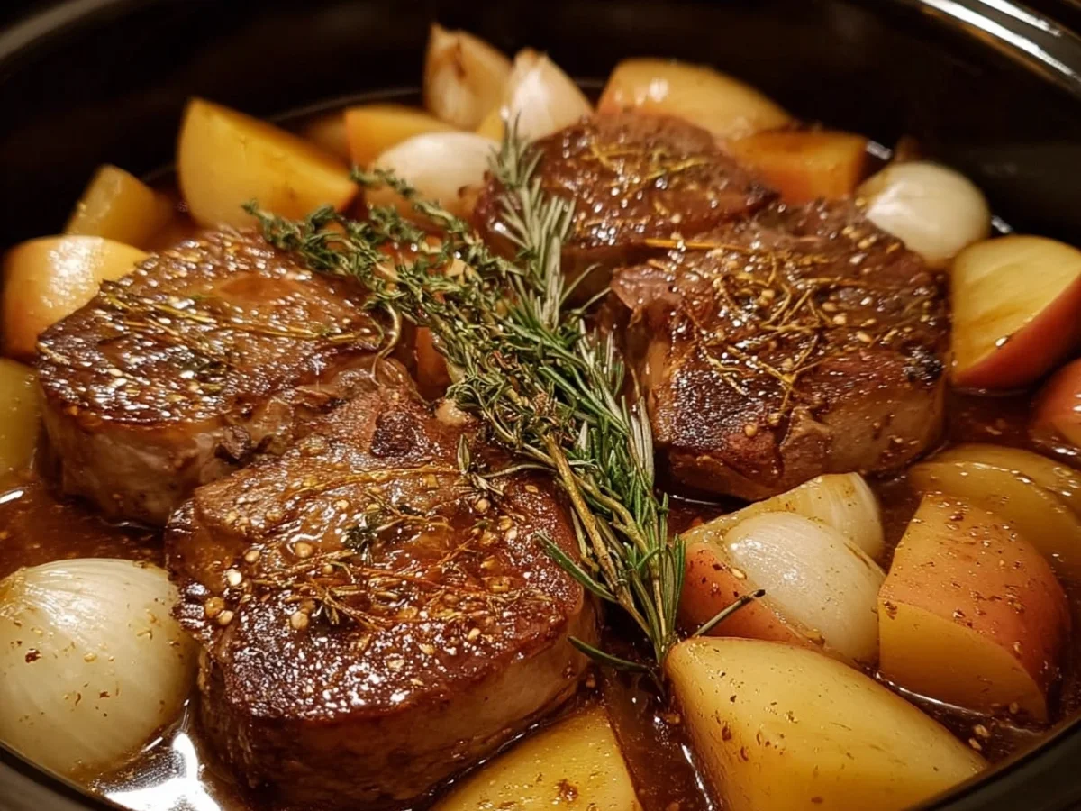 Crock Pot Apple Lamb Chops: Easy Family Dinner - Image 2