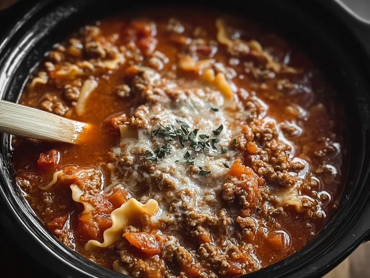 Crock Pot Lasagna Soup: Easy Slow Cooker Meal - Image 2