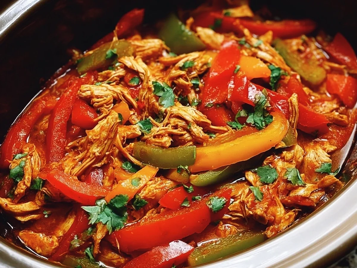 Crockpot Chicken Fajitas: Easy Slow Cooker Dinner - Image 1