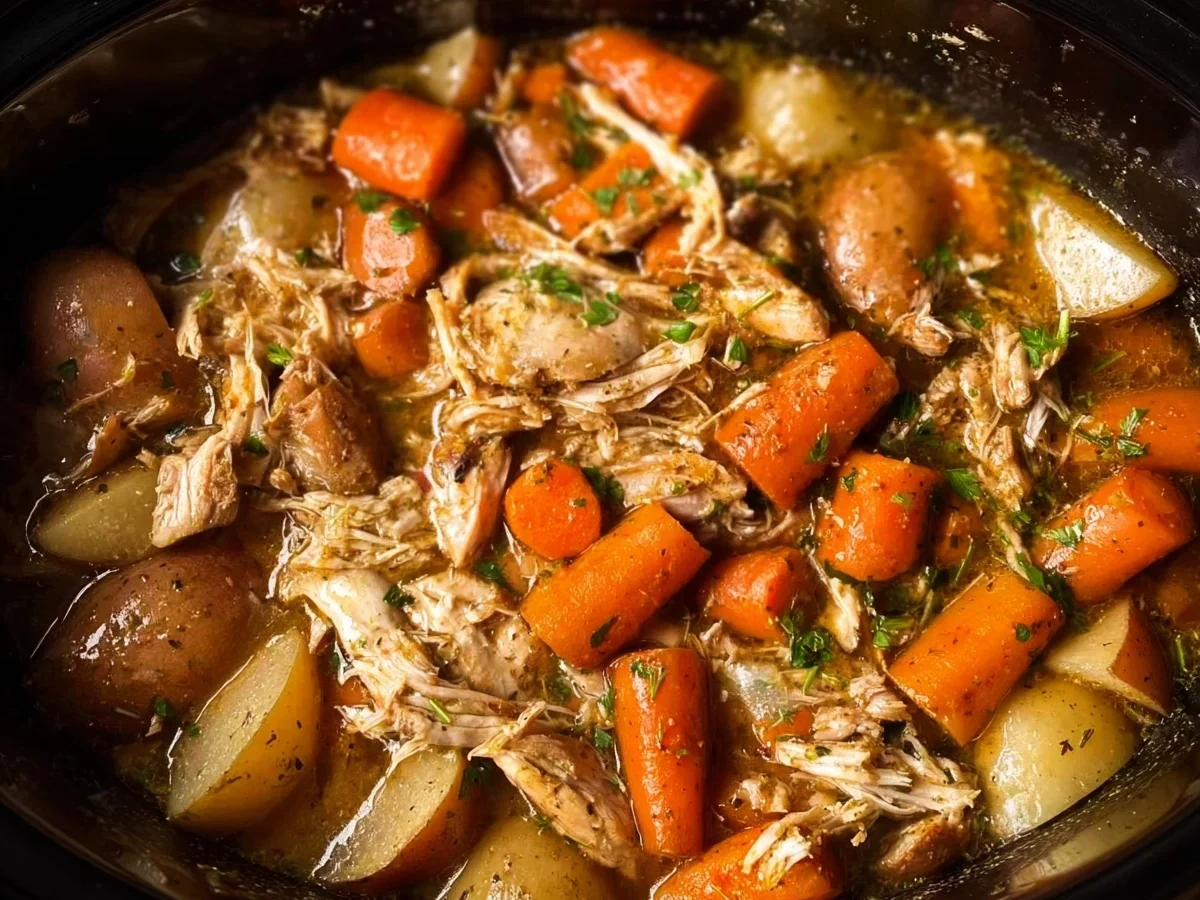 Crockpot Chicken Pot Roast: Hearty Slow Cooker Meal - Image 1