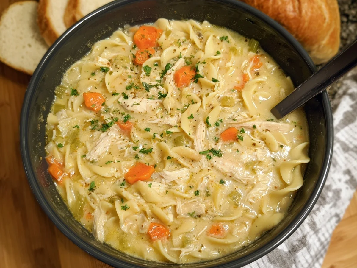 Crockpot Creamy Chicken Noodle Soup - Image 2