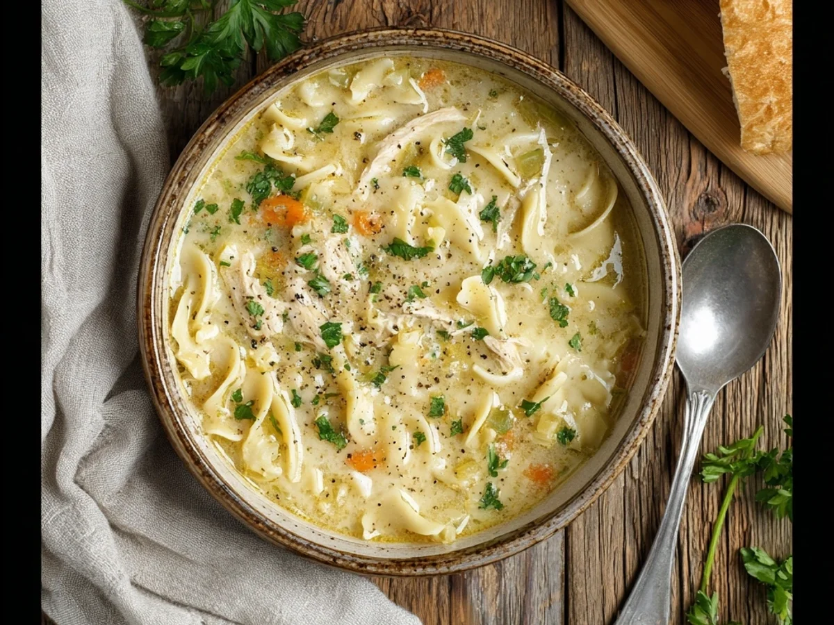 Crockpot Creamy Chicken Noodle Soup: Weeknight Comfort - Image 2