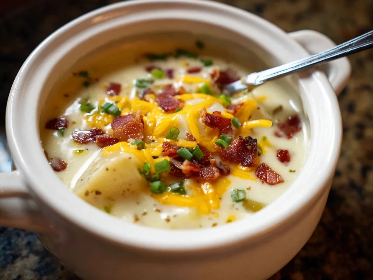 Crockpot Creamy Potato Soup Recipe - Image 1