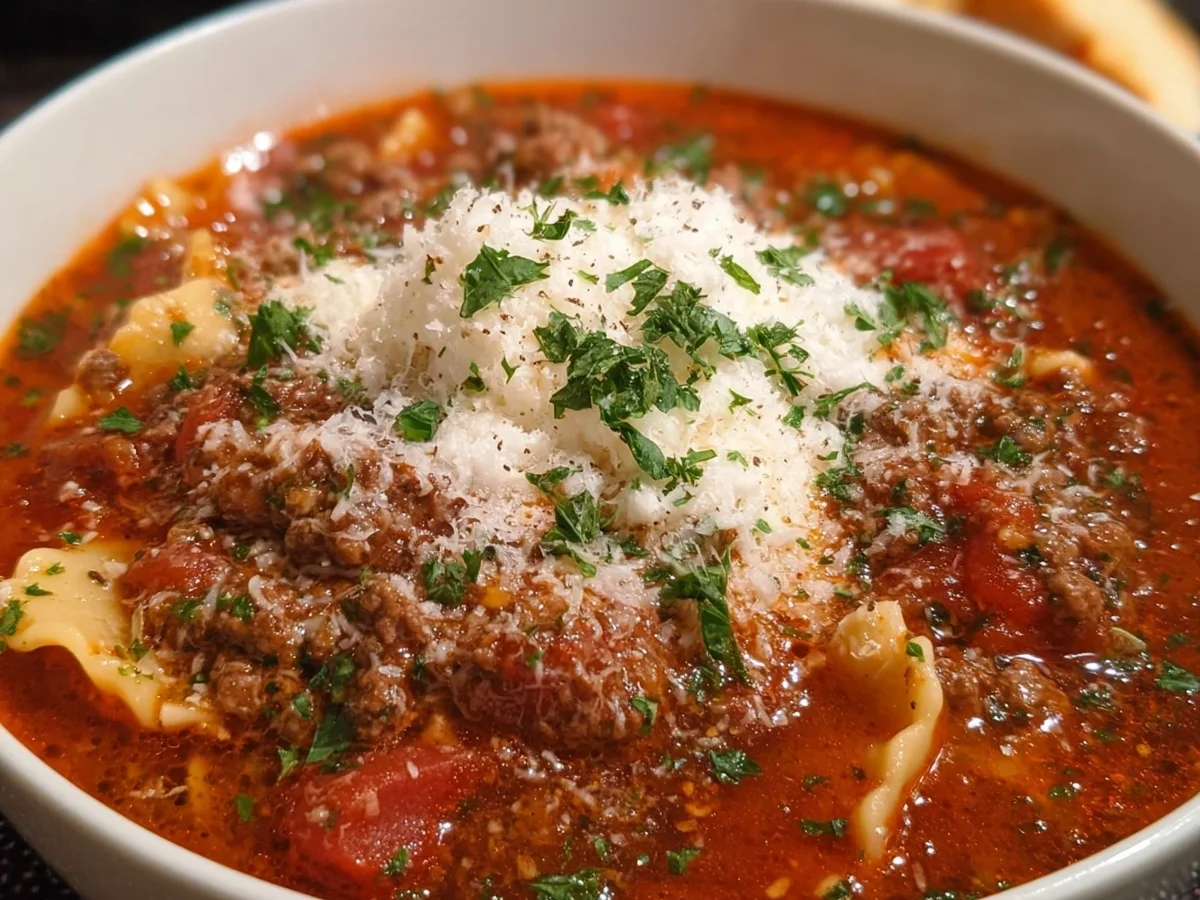 Crockpot Lasagna Soup: Easy & Rich Italian Flavors - Image 2