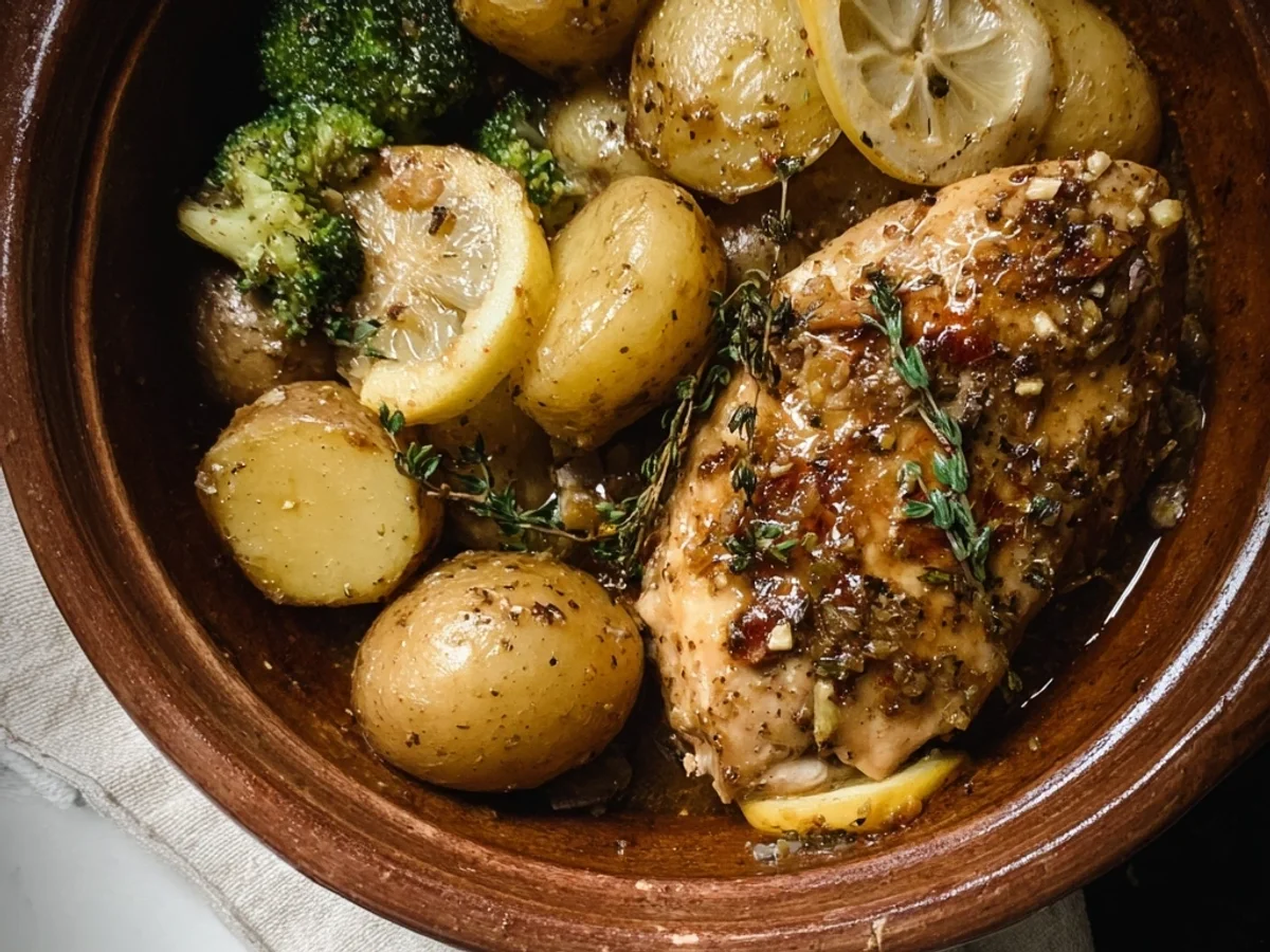 Crockpot Lemon Chicken & Potatoes: Zesty, Slow-Cooked Meal - Image 2