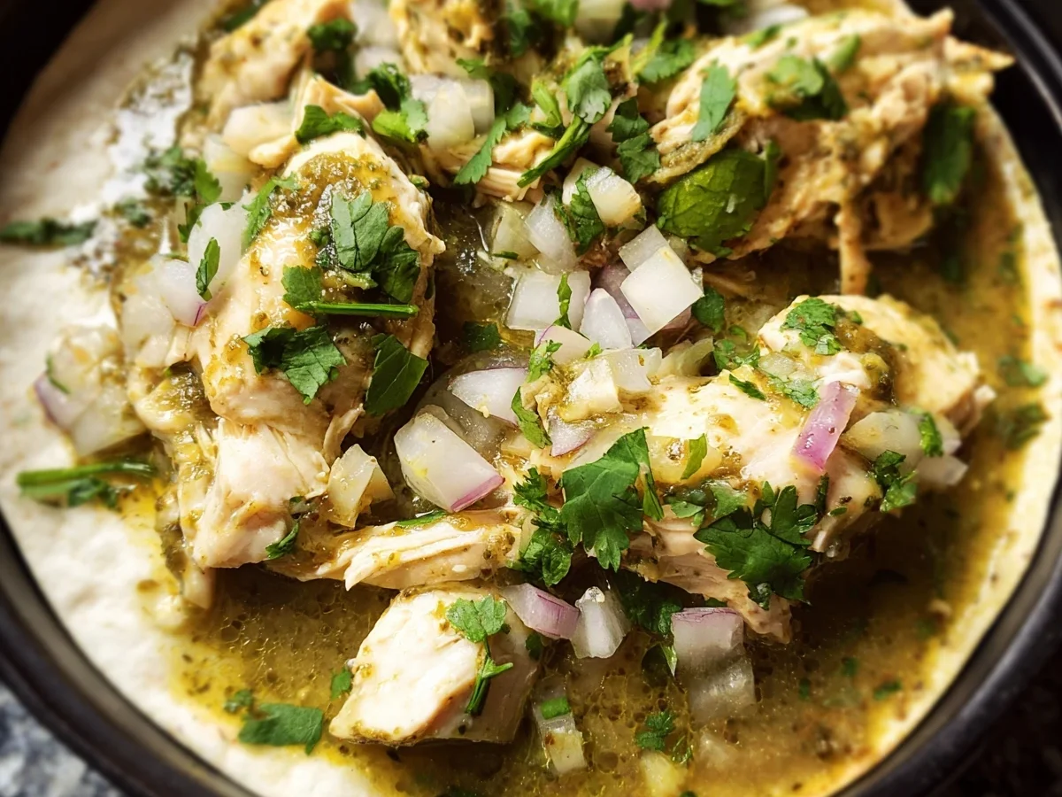 Crockpot Salsa Verde Chicken: Easy Weeknight Meal - Image 1