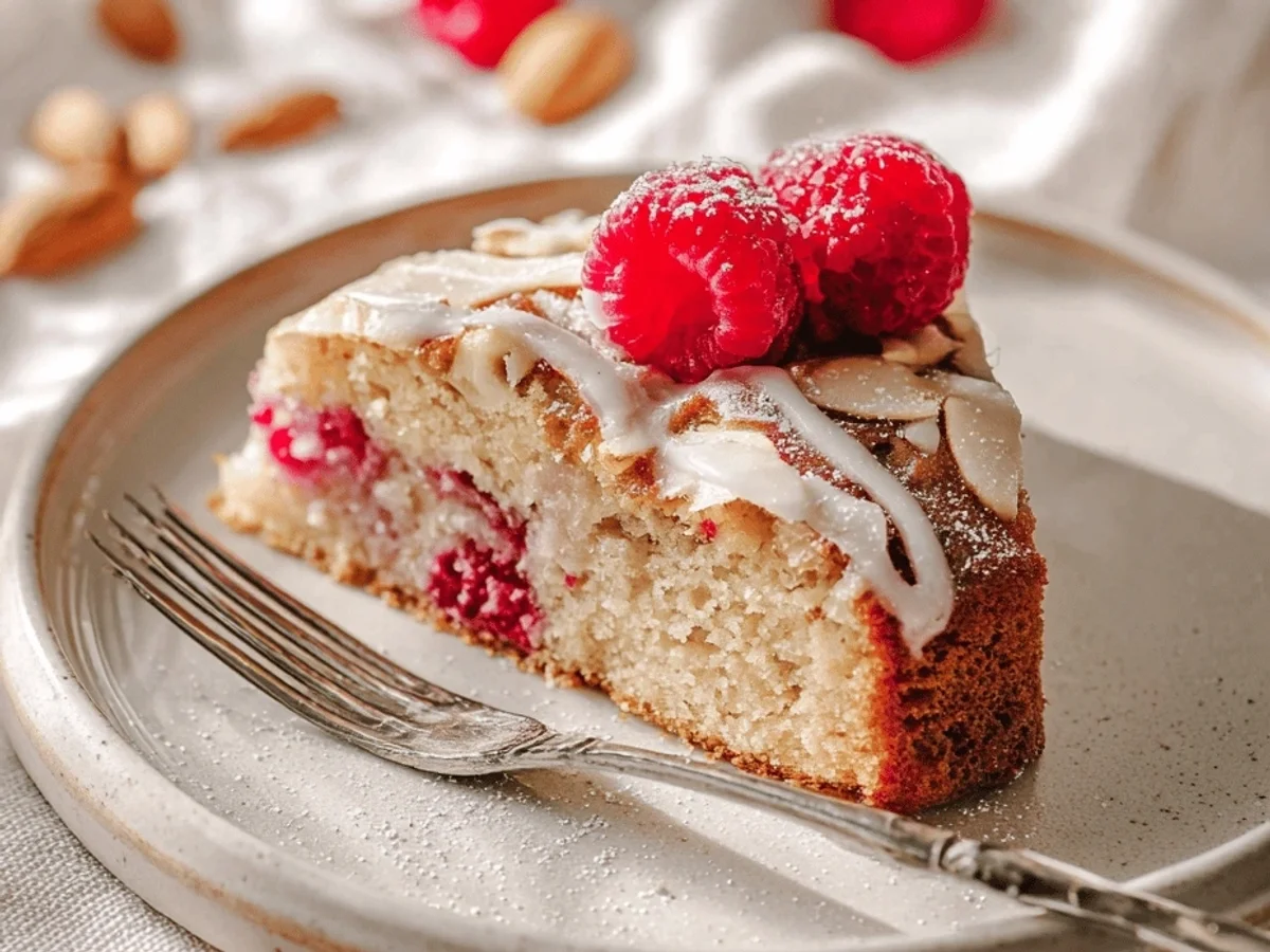 Delicate Raspberry Almond Cake - Image 1