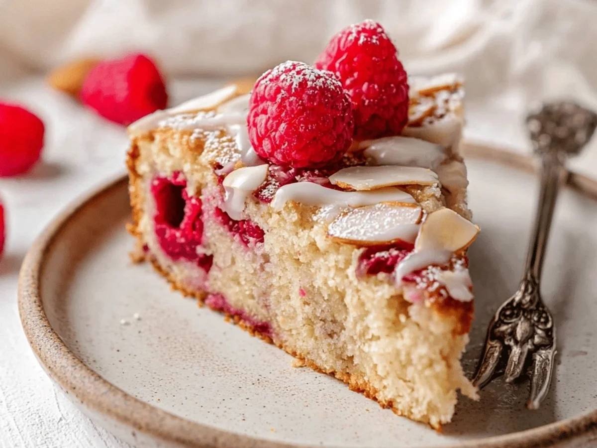 Delicate Raspberry Almond Cake - Image 2