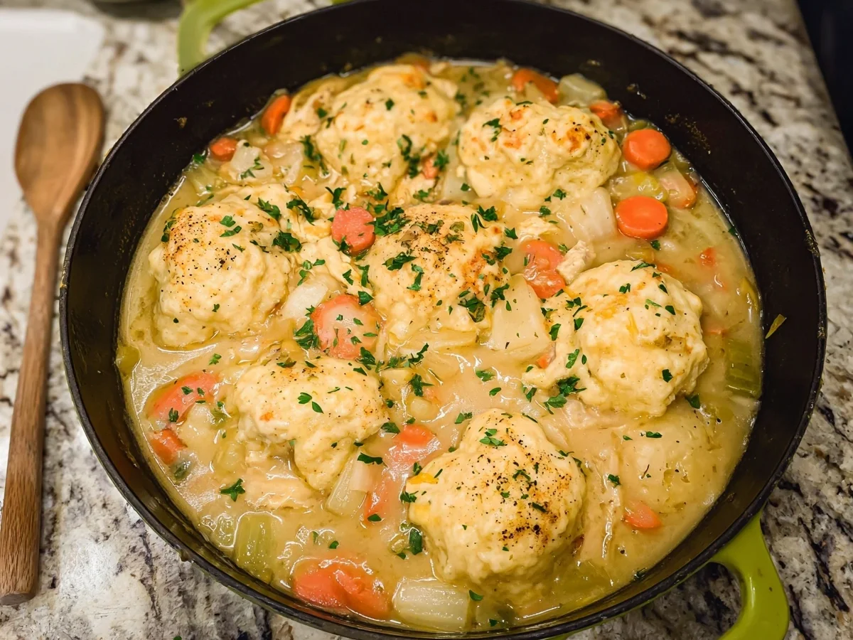 Dutch Oven Chicken & Dumplings: Hearty One-Pot Meal - Image 1