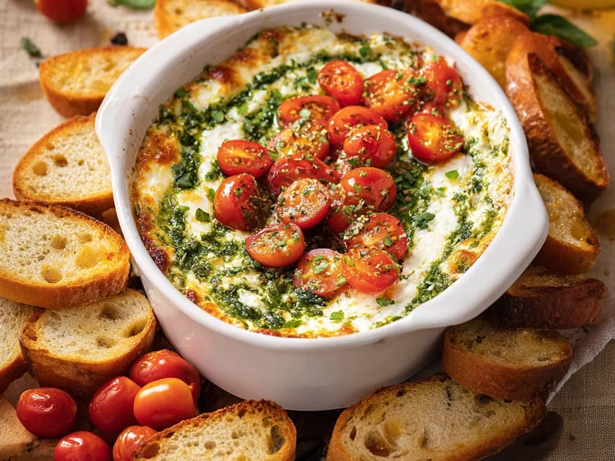 Easy Caprese Dip Recipe: Fresh, Creamy, & Quick Appetizer - Image 1