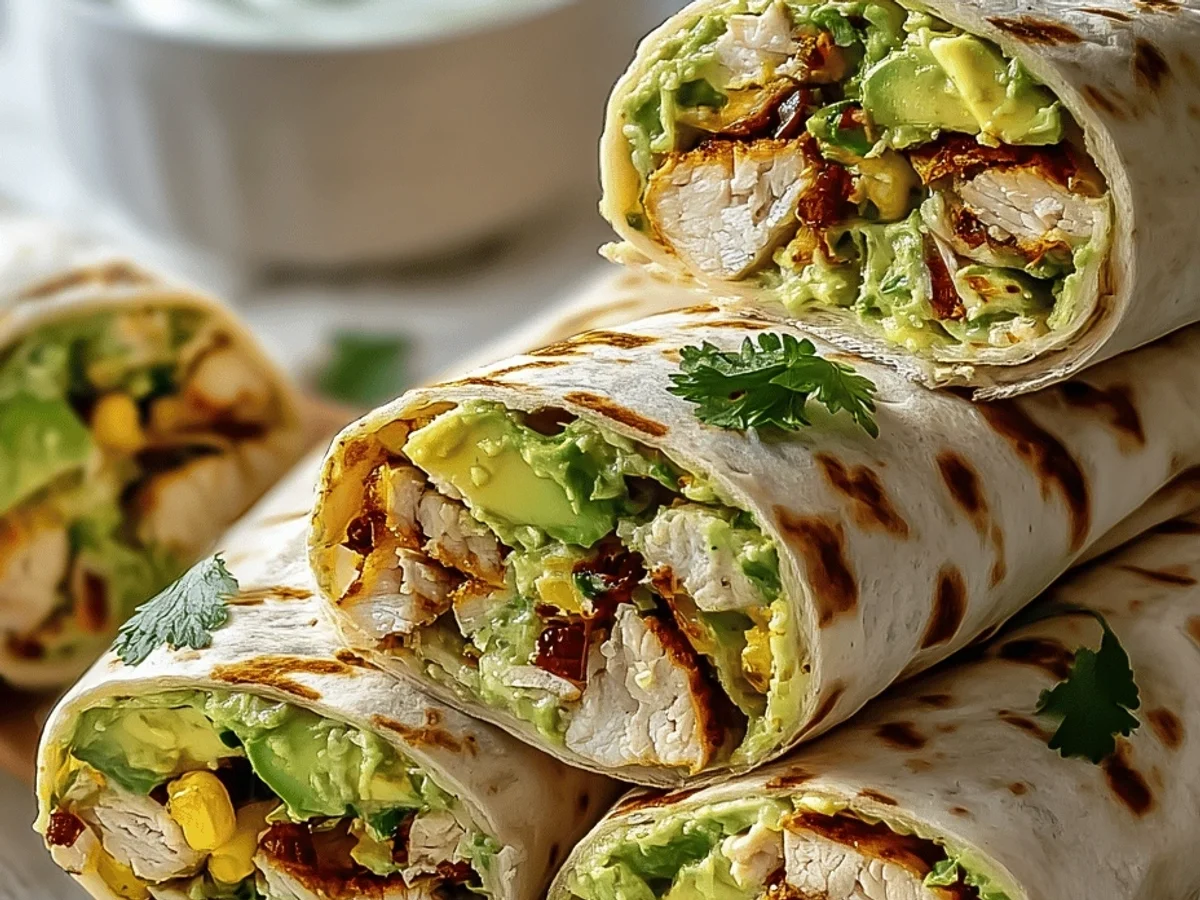 Easy Chicken Avocado Ranch Burritos: Quick Dinner! - Image 2
