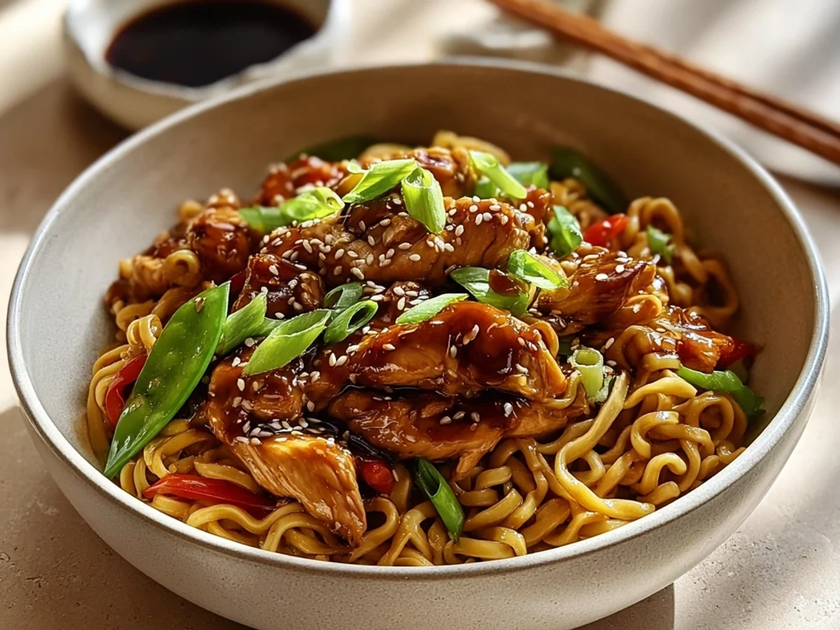 Easy Chicken Teriyaki Noodles: Speedy Weeknight Delight - Image 1