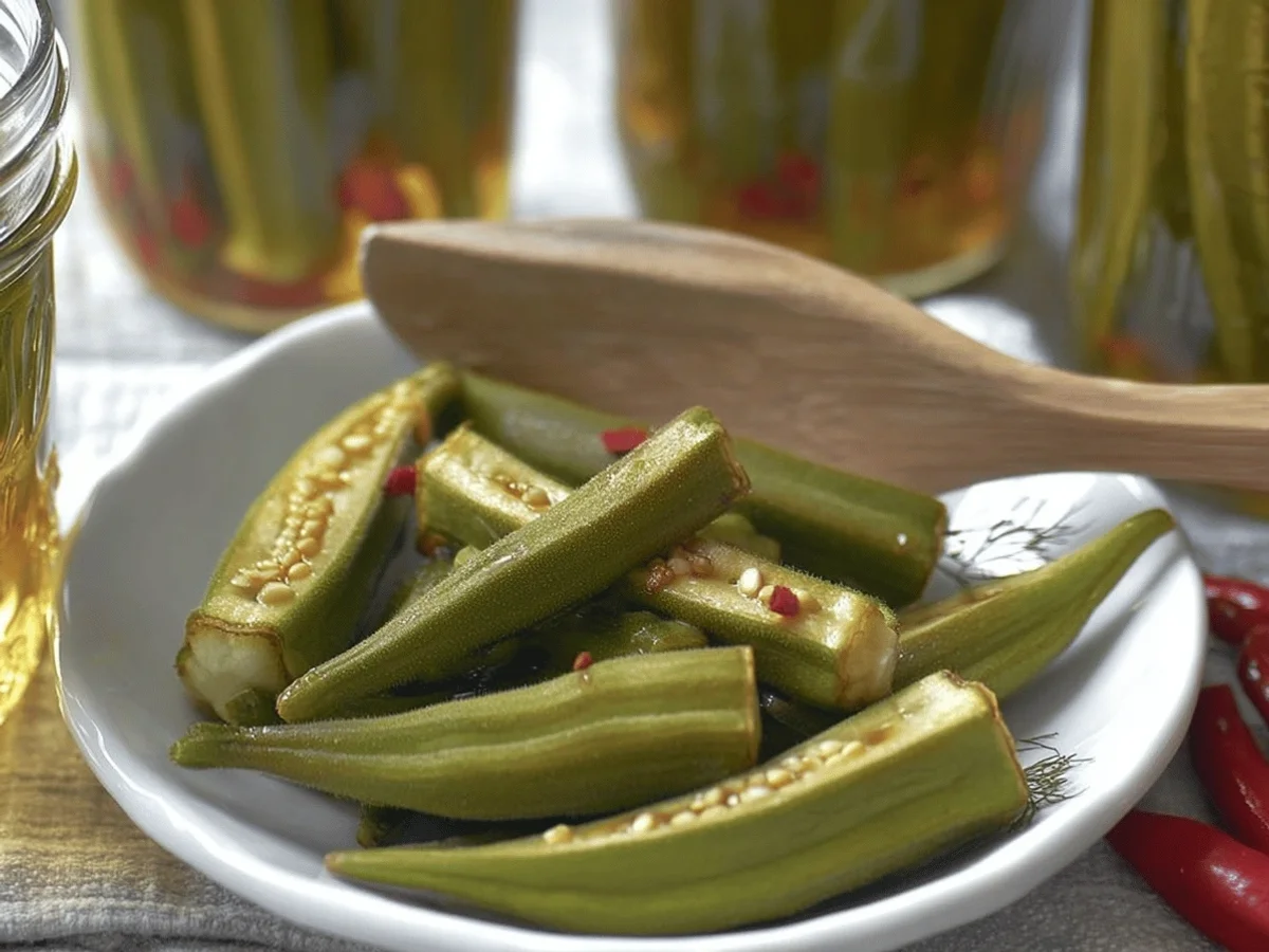 Easy Crisp Pickled Okra Recipe - Image 1