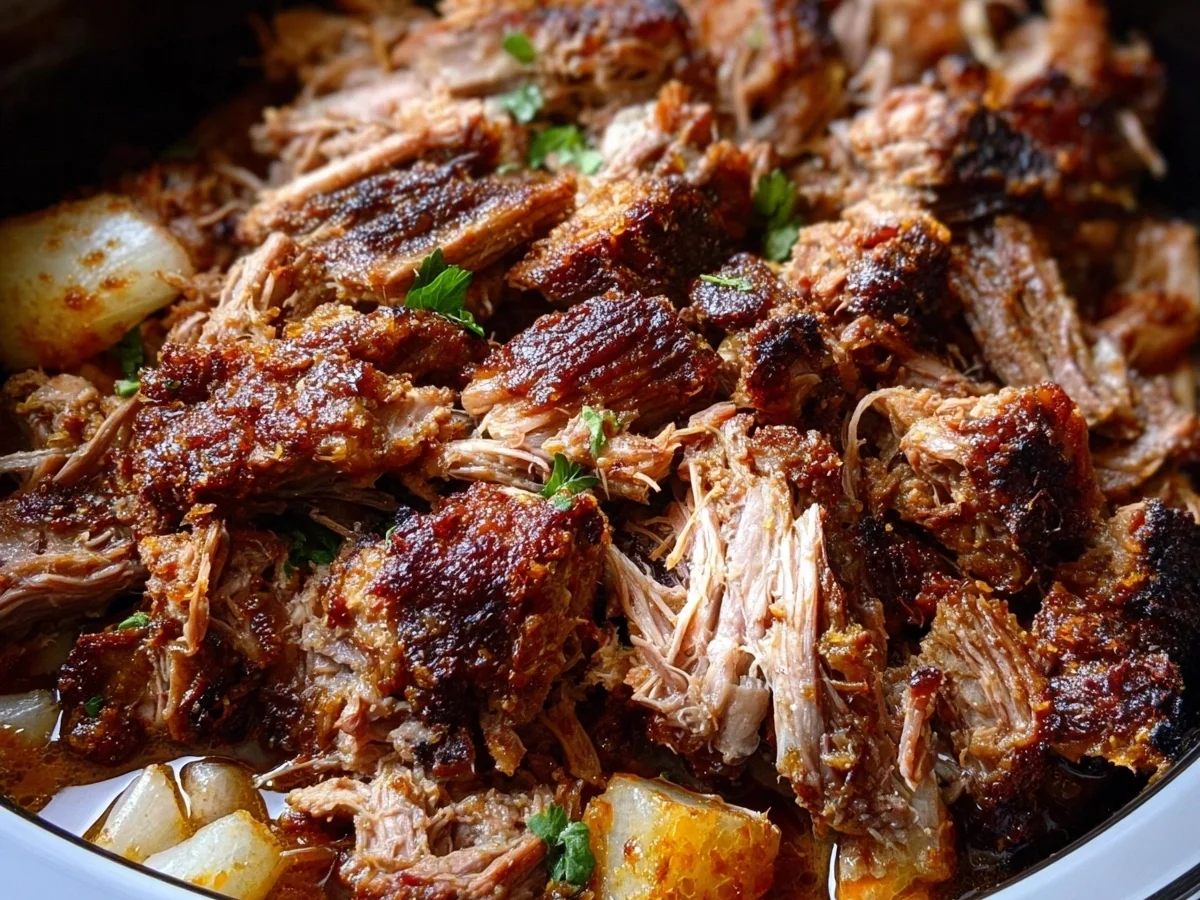 Easy Crockpot Lamb Carnitas for Tacos & Bowls - Image 1