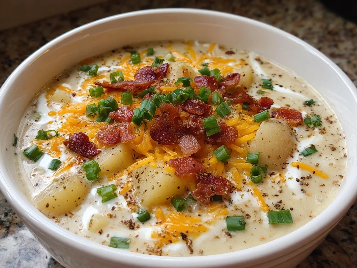 Easy Crockpot Loaded Baked Potato Soup - Image 2