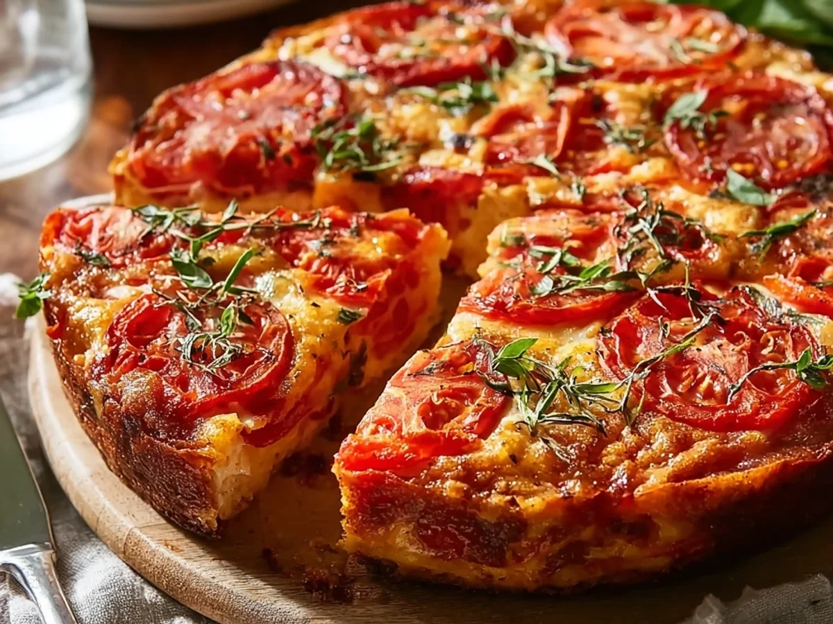 Easy Crustless Tomato Pie: A Fresh Summer Bake - Image 1