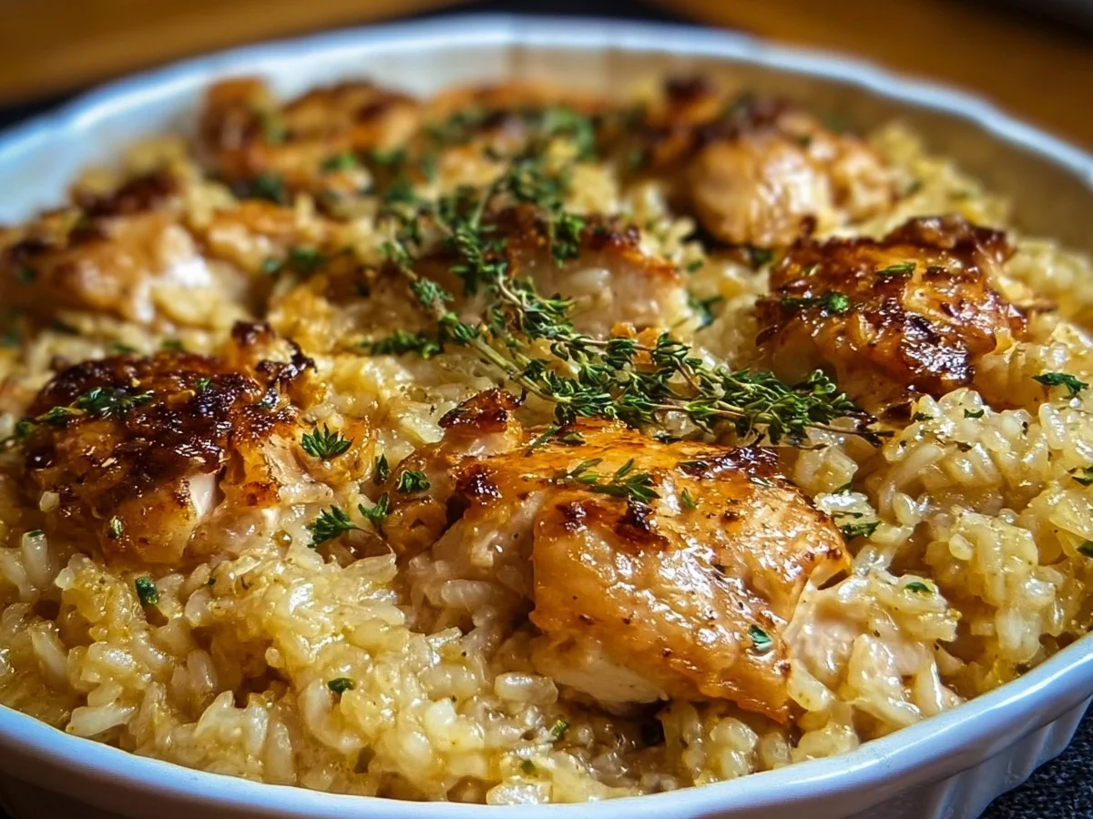 Easy Forgotten Chicken and Rice Casserole - Image 1