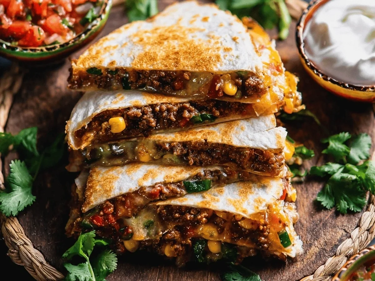 Easy Ground Beef Quesadillas: Quick Weeknight Meal - Image 2