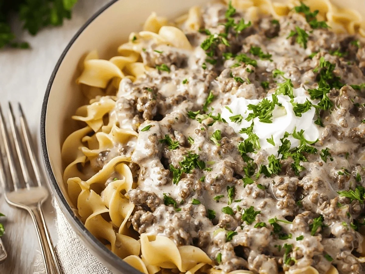 Easy Ground Beef Stroganoff Recipe: My Weeknight Go-To - Image 2