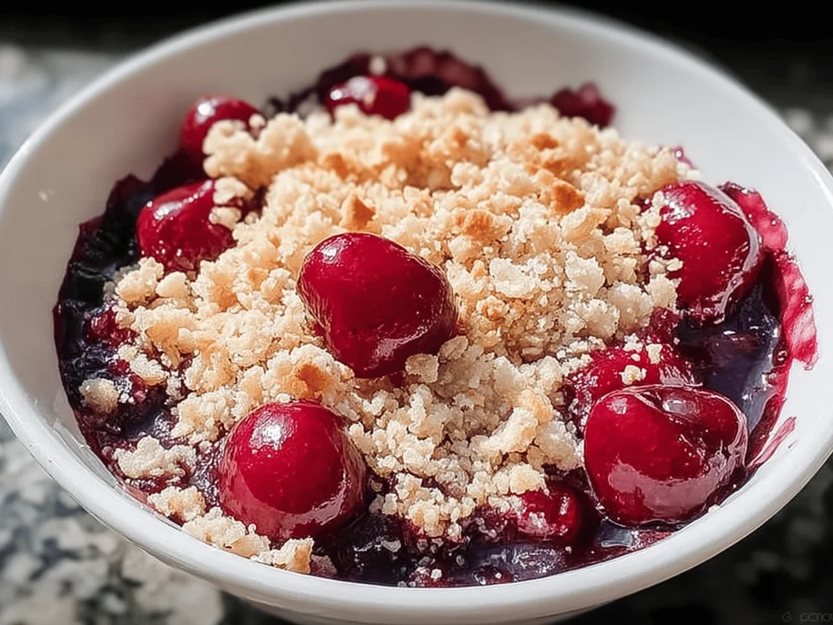 Easy Homemade Cherry Crumble Recipe - Image 1