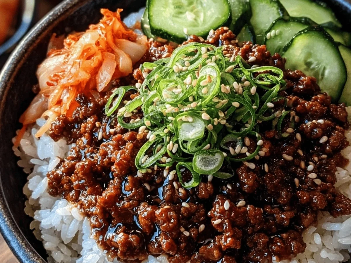 Easy Korean Ground Beef Bowl: Quick & Delicious! - Image 1